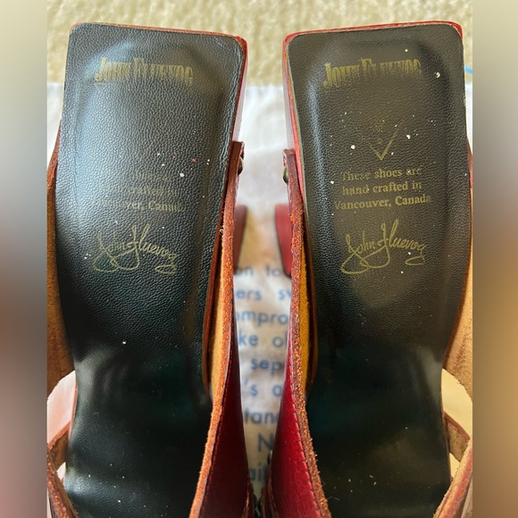 Fluevog RARE Vintage Platform Hi Joan Red--size 9 - Picture 3 of 10